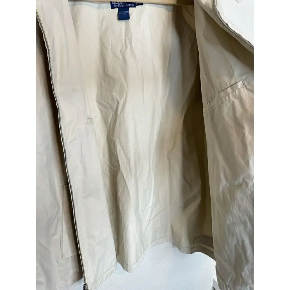 Ralph Lauren POLO Vintage Beige Full Zip Classic Jacket Sz 3XB Big